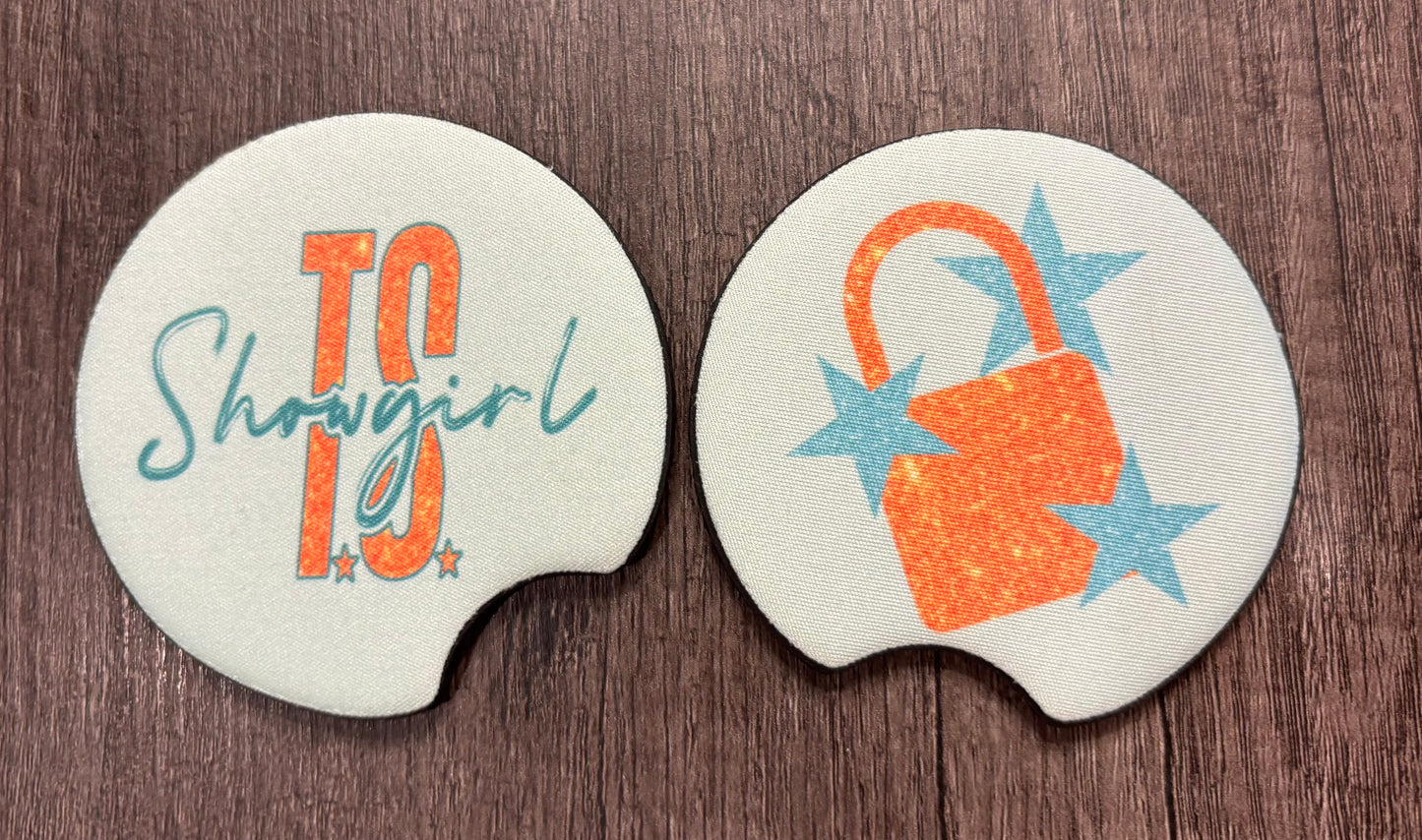 SHOWGIRL CAR COASTERS