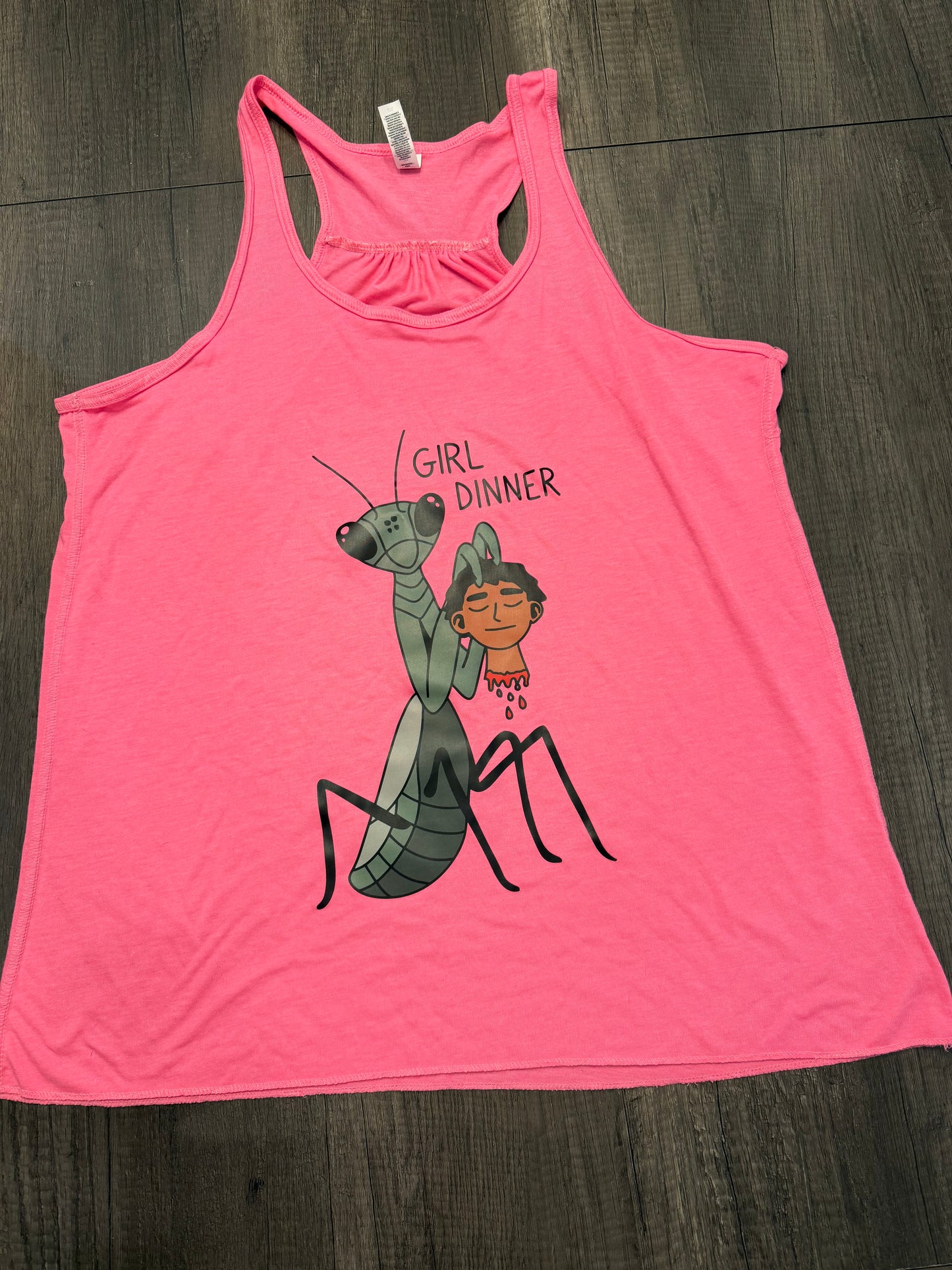 GIRL DINNER TANK TOP, 2X