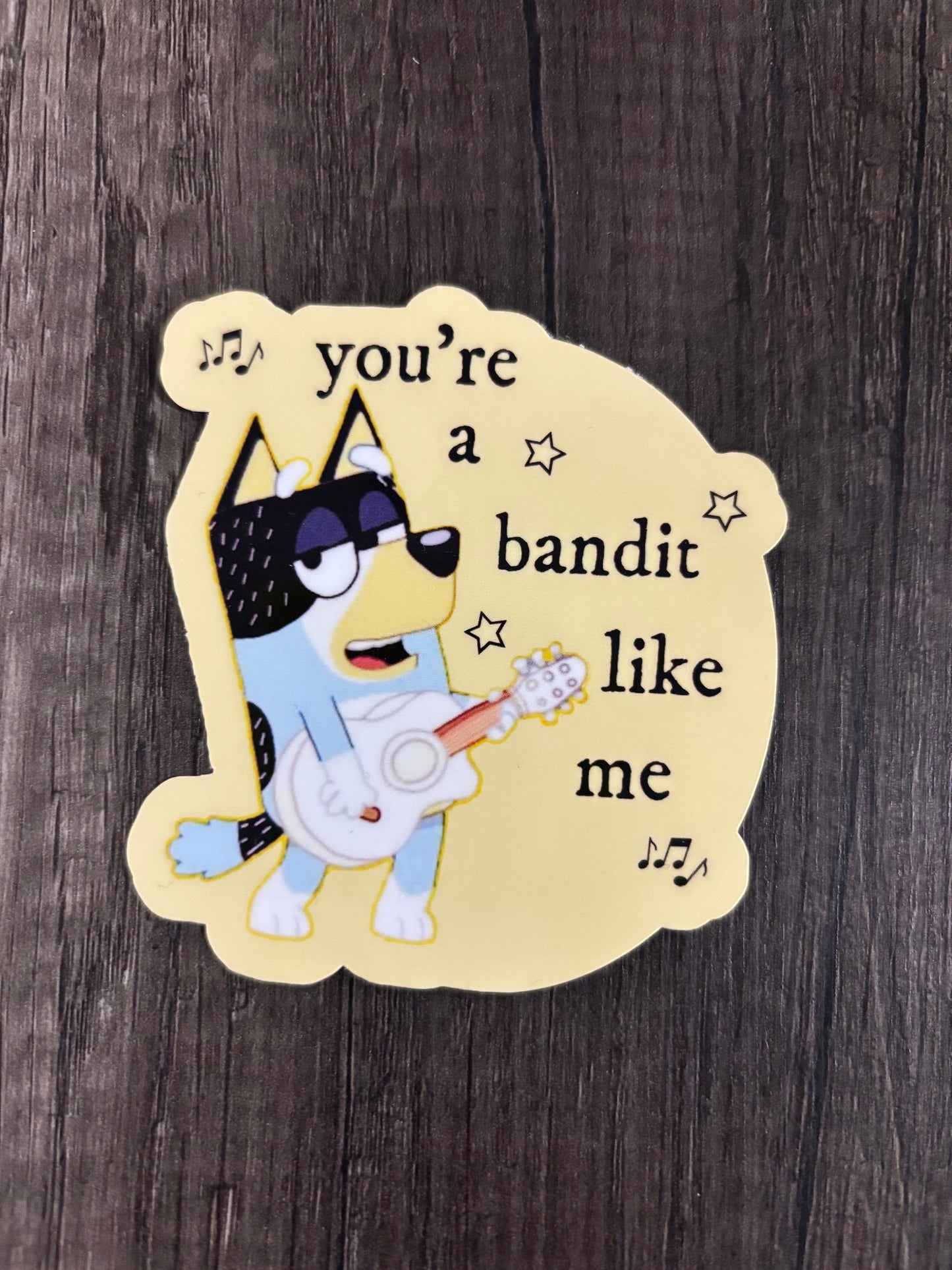 YOU'RE A BANDIT LIKE ME STICKER
