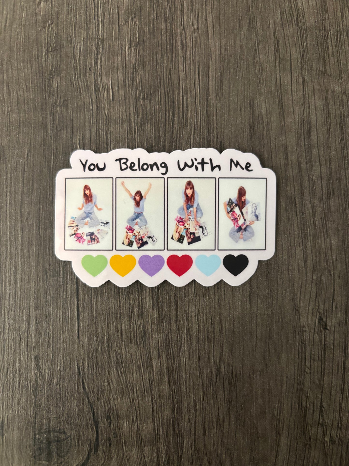 YOU BELONG WITH ME STICKER