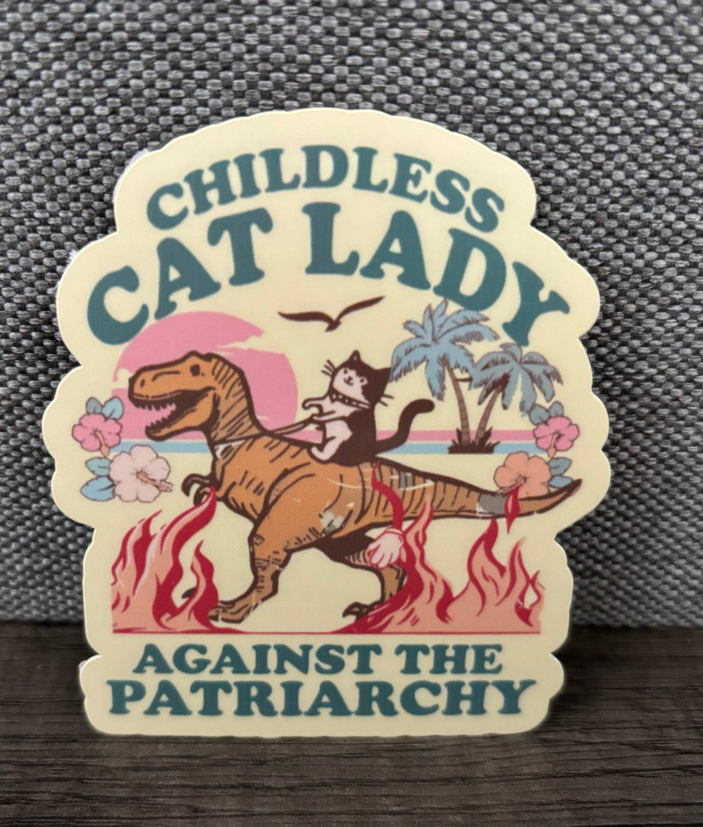CHILDLESS CAT LADY STICKER