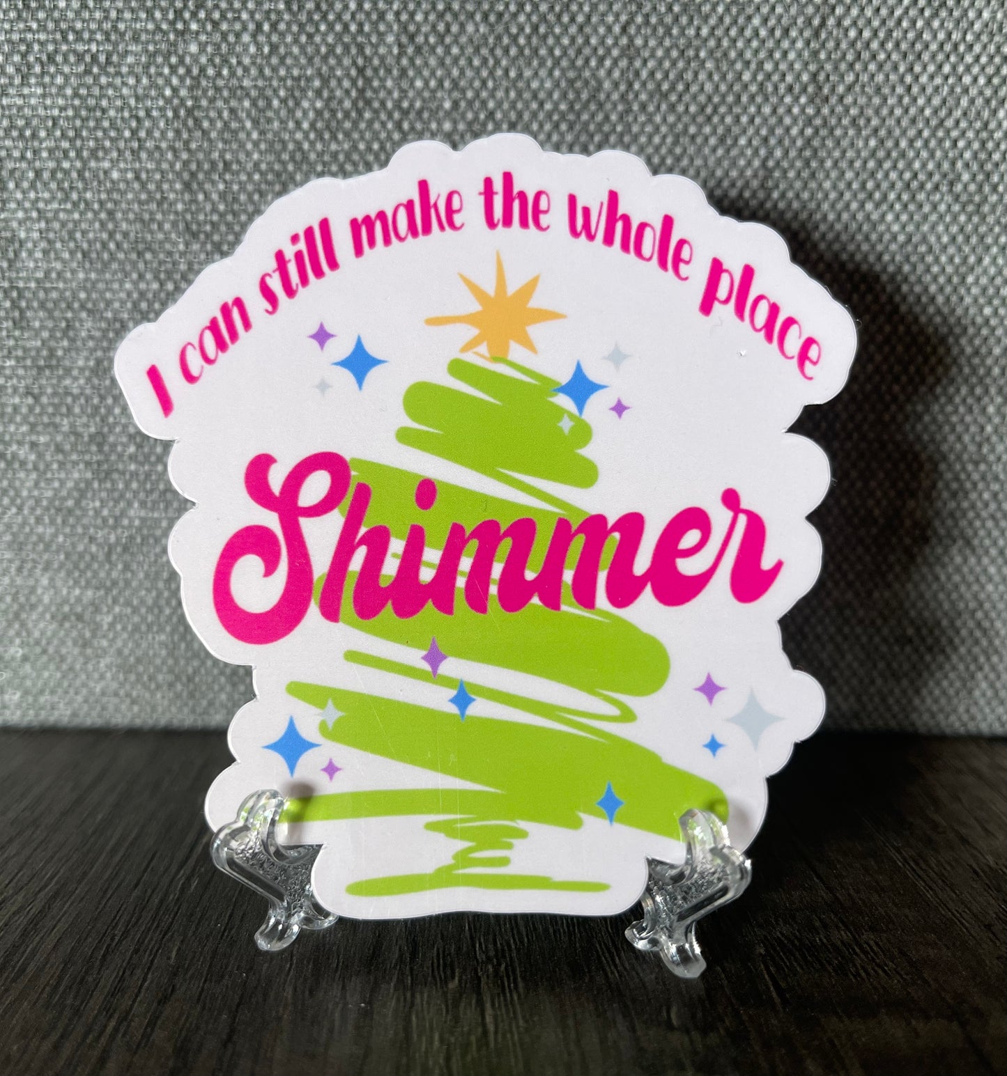SHIMMER CHRISTMAS STICKER