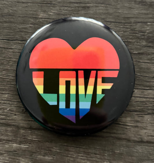 LOVE HEART BUTTON/MAGNET