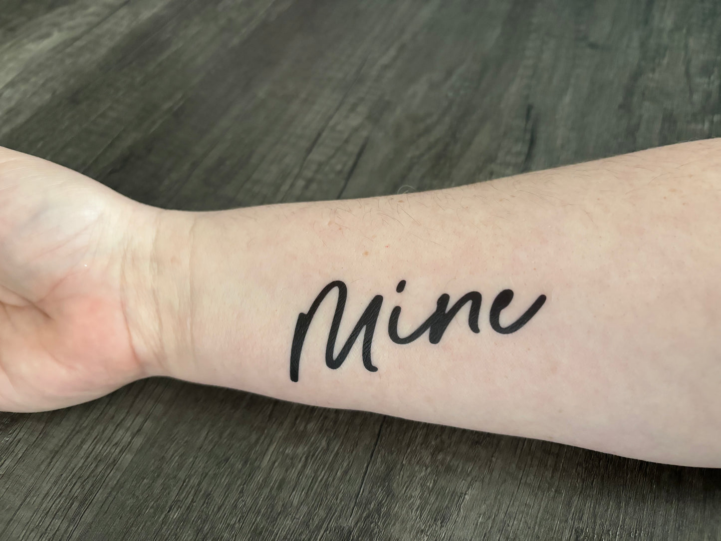 “Mine” TEMPORARY TATTOO