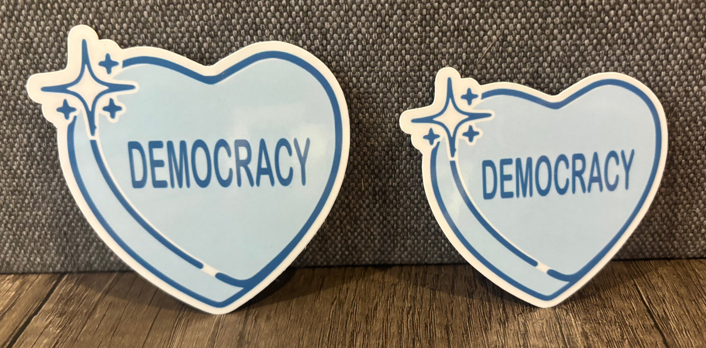 DEMOCRACY STICKER
