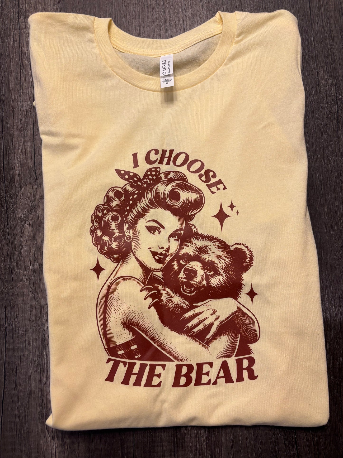 I CHOOSE THE BEAR T-SHIRT, MEDIUM