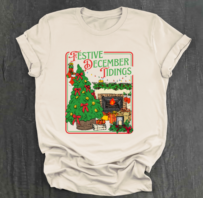 FESTIVE DECEMBER TIDINGS SHIRT
