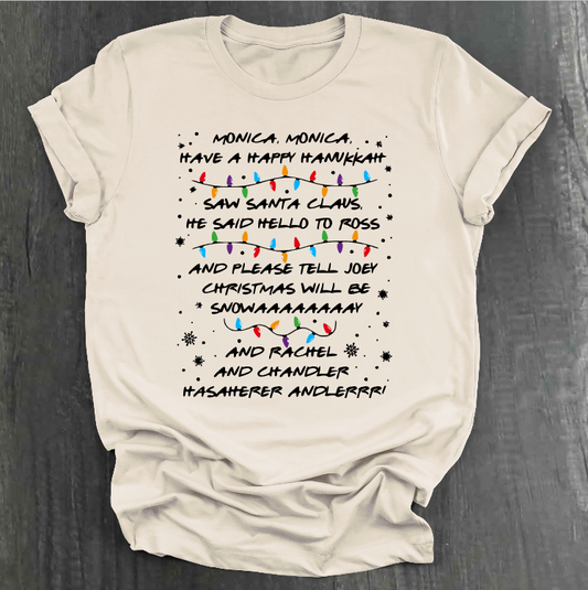 FRIENDS CHRISTMAS SONG SHIRT