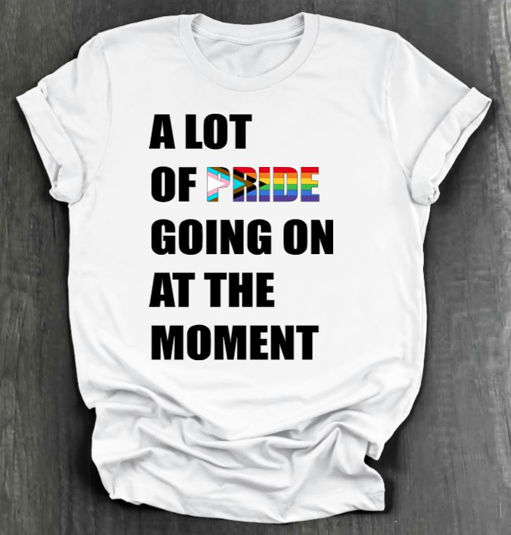 A LOT OF PRIDE GOING ON AT THE MOMENT SHIRT
