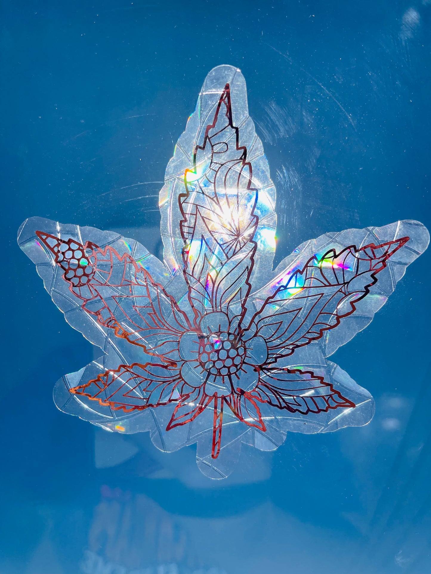 Pretty Oui’d Leaf Suncatcher Window Cling