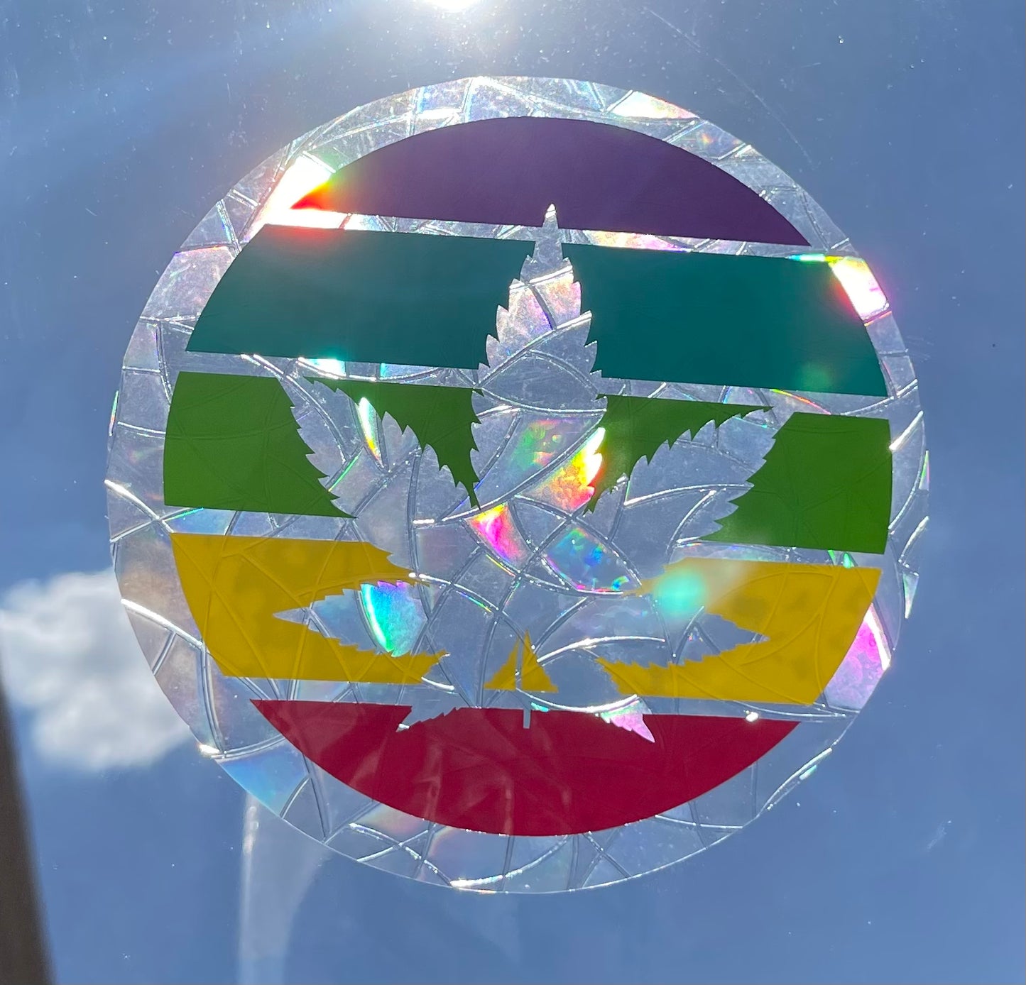 Rainbow Oui’d Suncatcher Window Cling