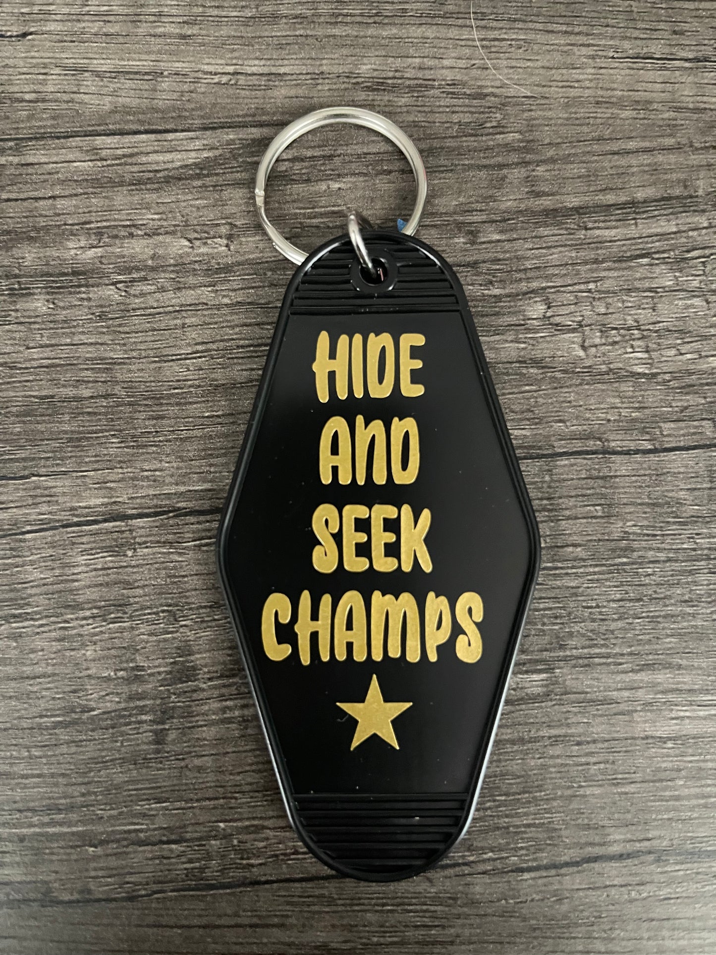 Hide and Seek Champs Keychain