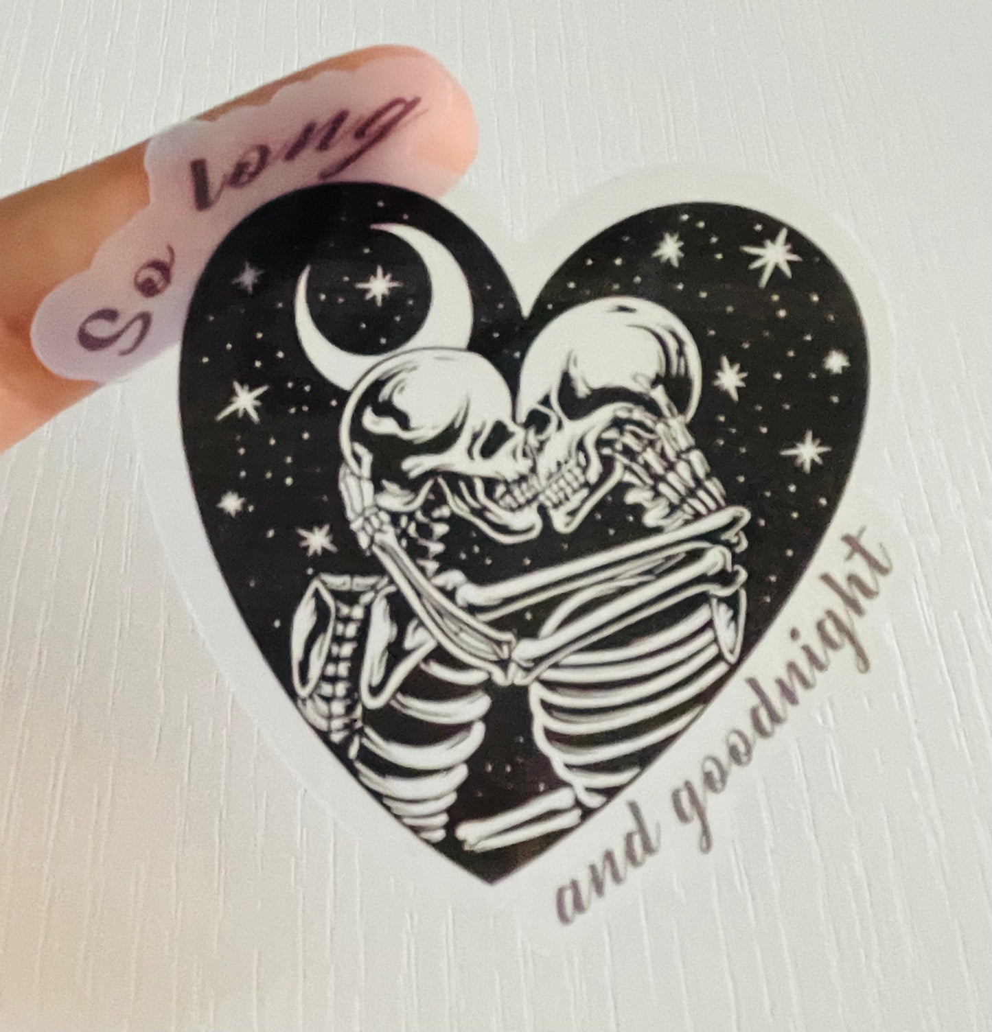Clear So Long and Goodnight Sticker