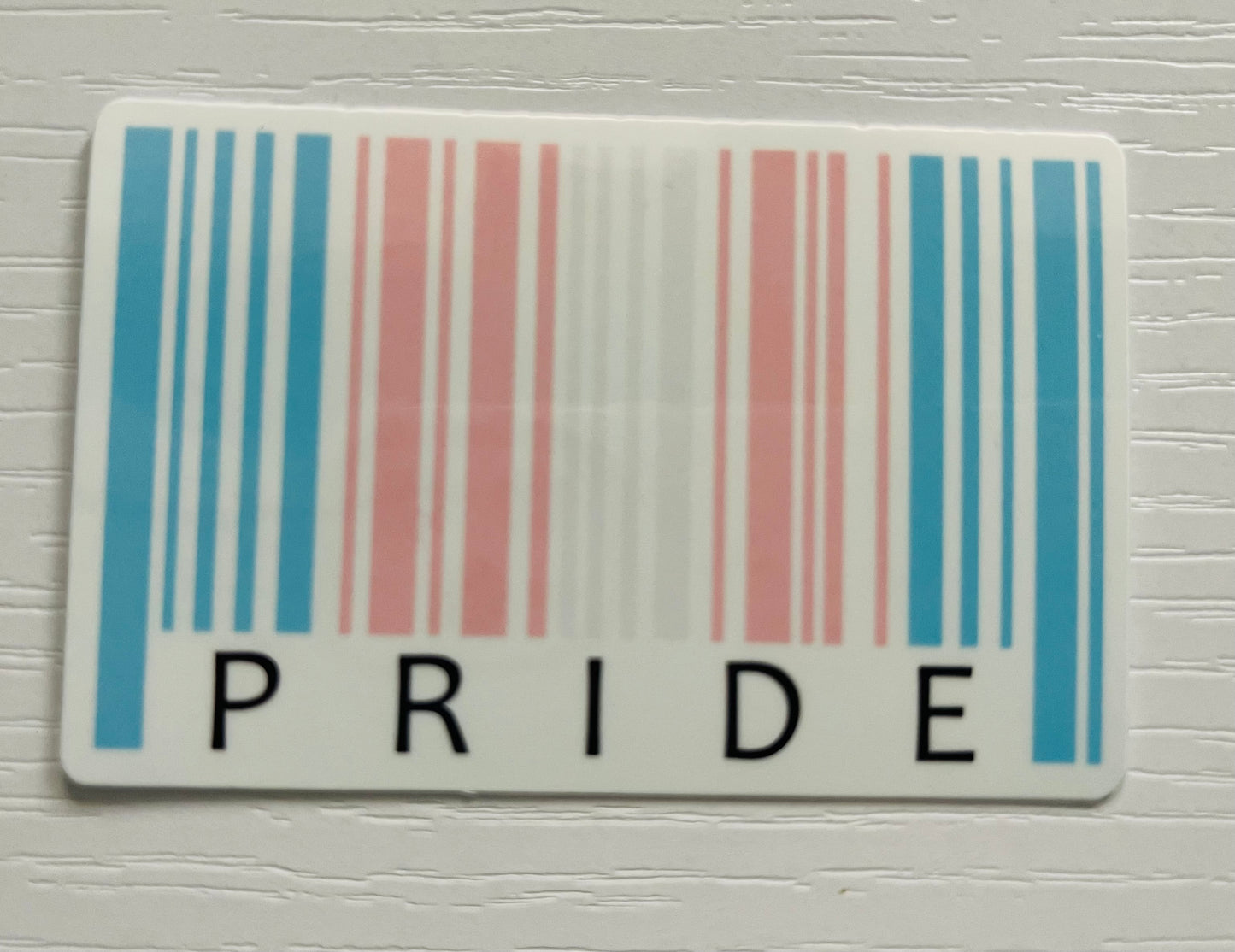 Transgender Pride Barcode Sticker