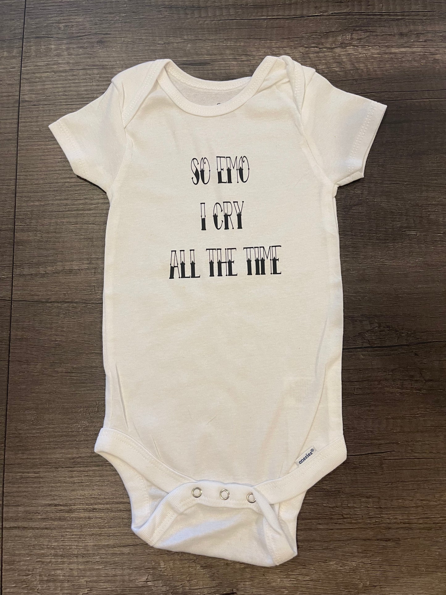 So Emo I Cry All The Time Baby Bodysuit