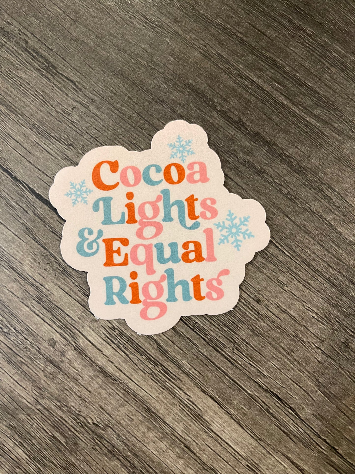 Cocoa, Lights & Reproductive Rights Sticker