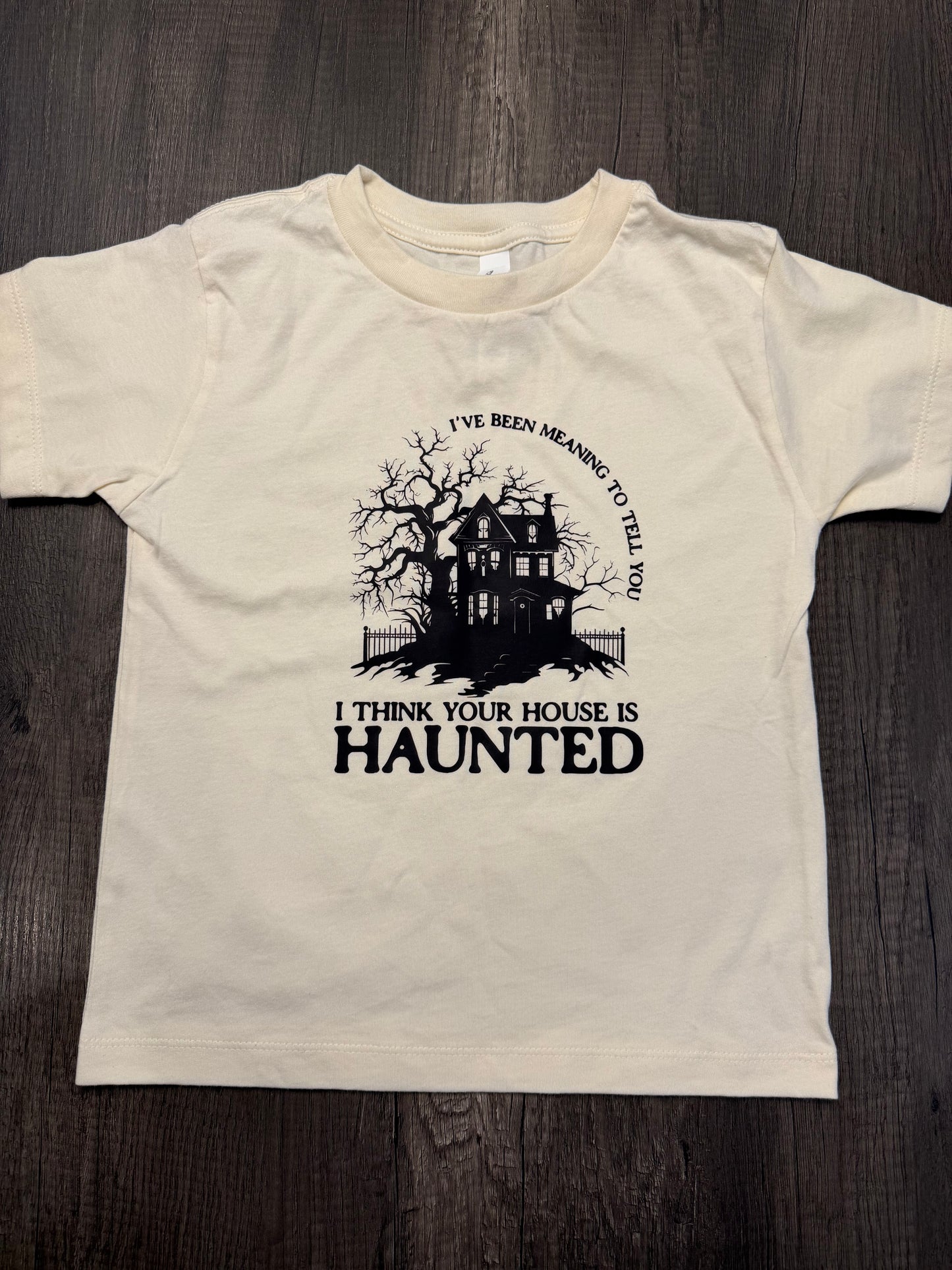 IVE BEEN MEANING TO TELL YOU I THINK YOUR HOUSE IS HAUNTED T-SHIRT, 4T
