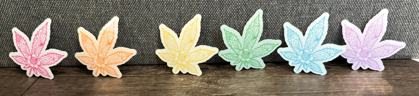 PRETTY LEAF STICKER