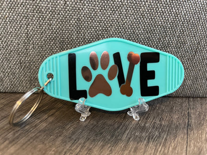 LOVE DOG KEYCHAIN
