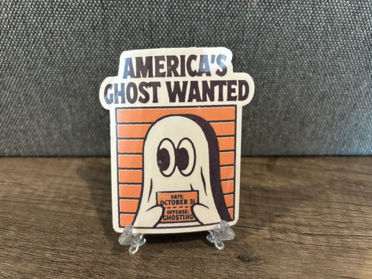 AMERICA’S GHOST WANTED STICKER