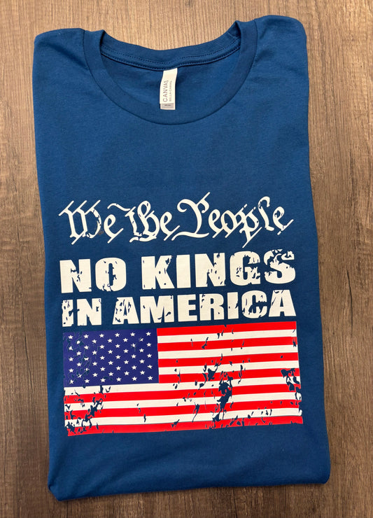 NO KINGS IN AMERICA SHIRT