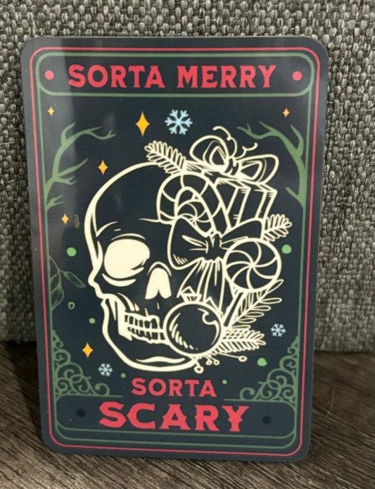 SORTA MERRY SORTA SCARY STICKER