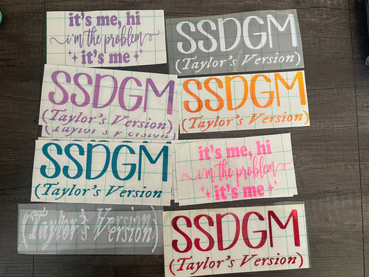 SSDGM TV DECAL