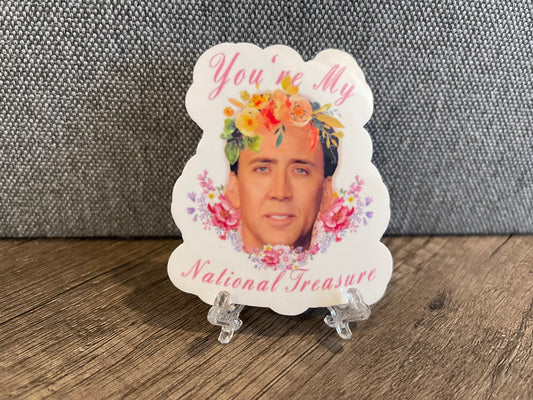 NIC CAGE NATIONAL TREASURE STICKER