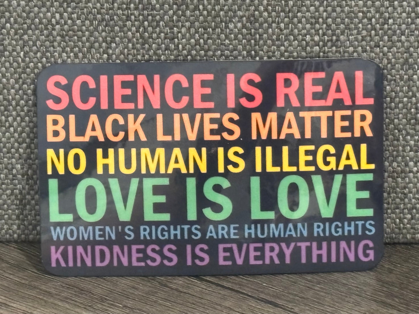 SCIENCE IS REAL STICKER