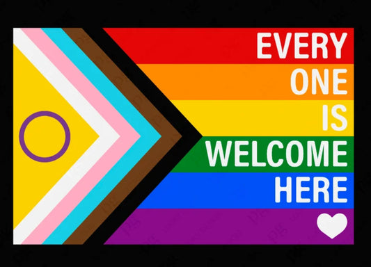 EVERYONE IS WELCOME HERE DECAL