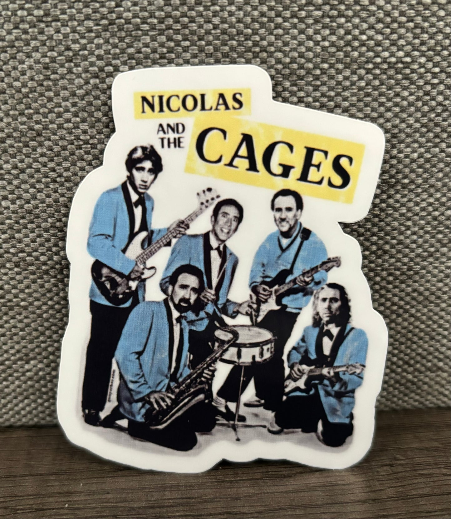 NICOLAS AND THE CAGES STICKER