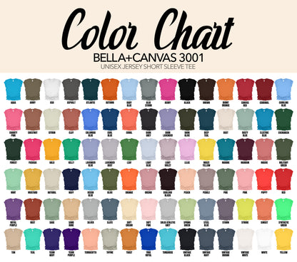 SIZE AND COLOR CHARTS