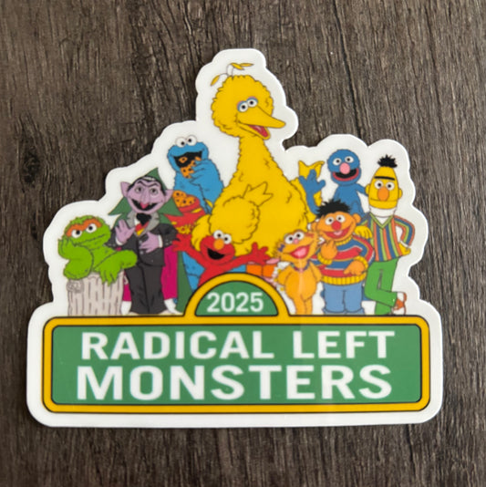 RADICAL LEFT MONSTERS STICKER