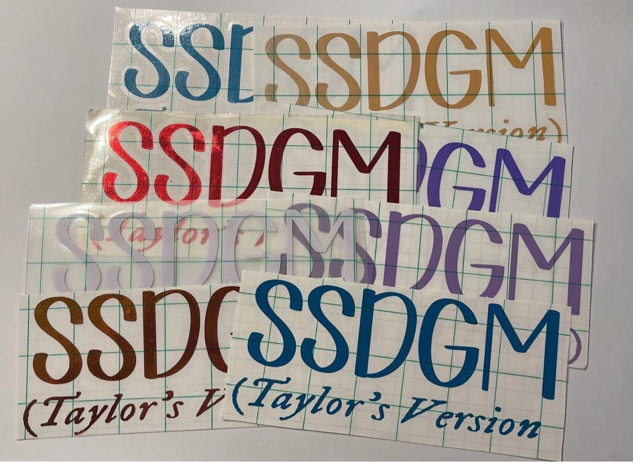 SSDGM (Taylor's Version) Decal