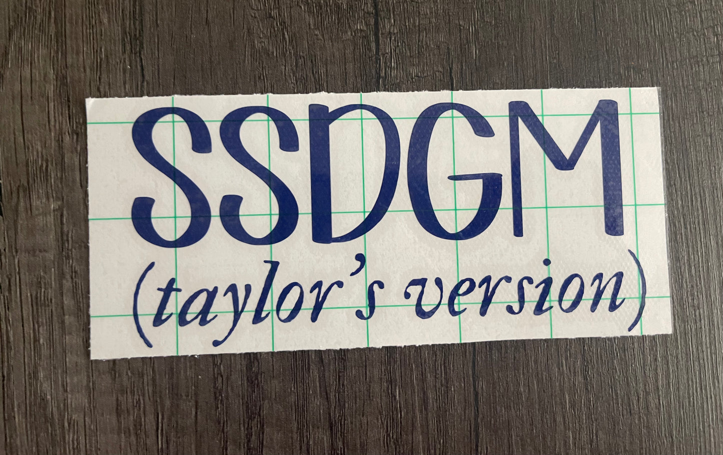 SSDGM (Taylor's Version) Decal