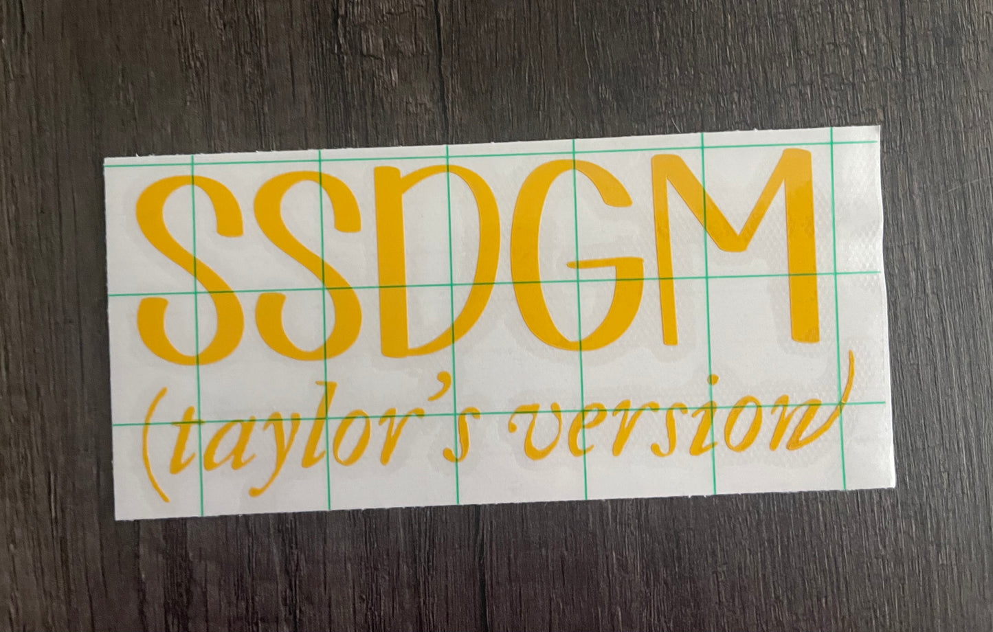 SSDGM (Taylor's Version) Decal