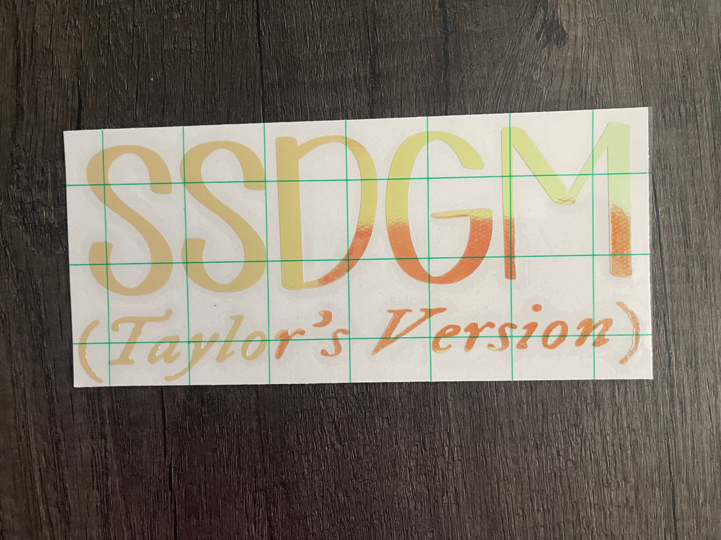 SSDGM (Taylor's Version) Decal