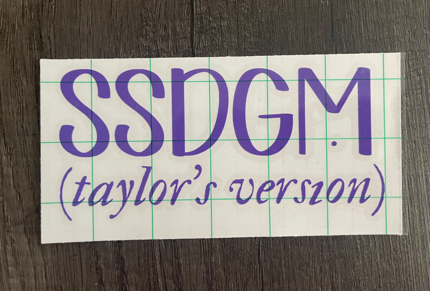 SSDGM (Taylor's Version) Decal