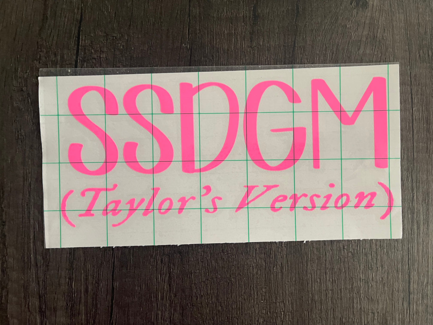 SSDGM (Taylor's Version) Decal