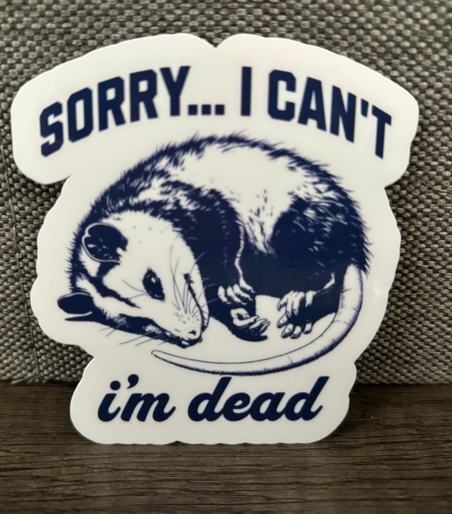 SORRY I CAN’T I’M DEAD STICKER