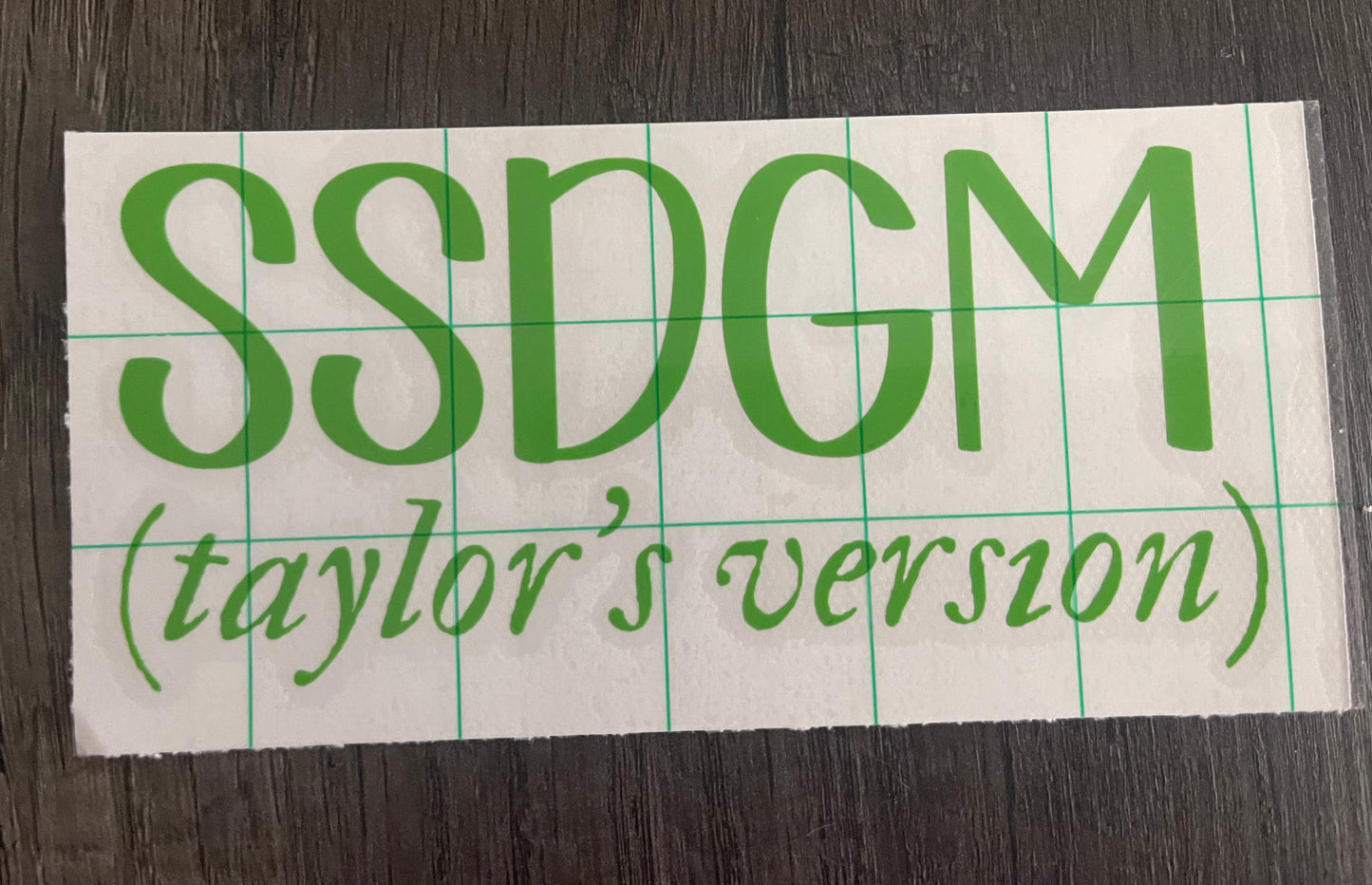 SSDGM (Taylor's Version) Decal