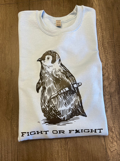 FIGHT OR FIGHT PENGUIN SHIRT