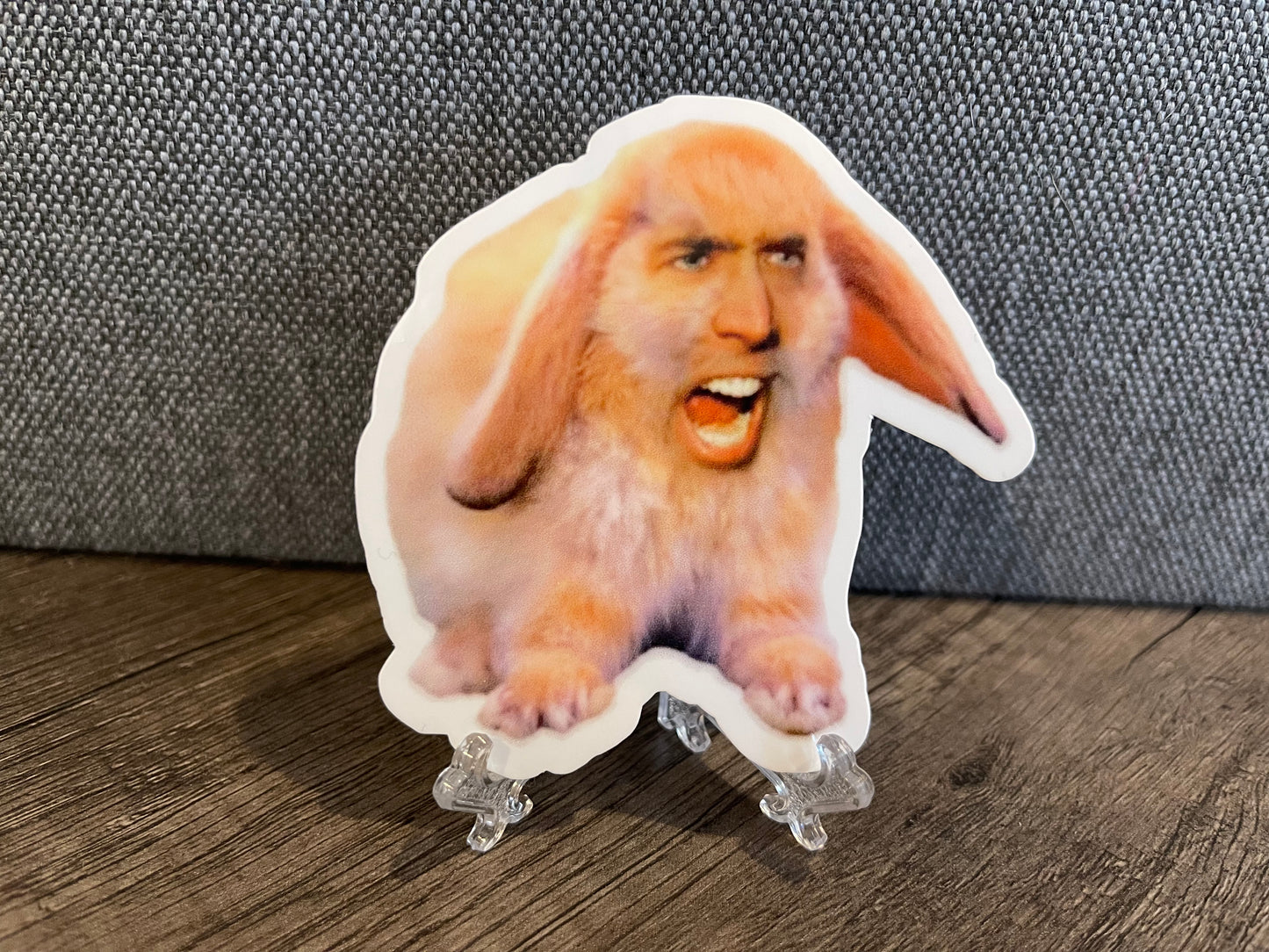 NIC CAGE BUNNY STICKER