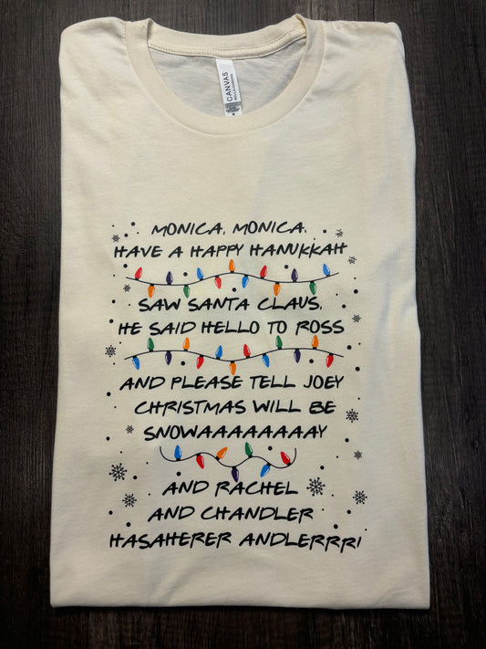 FRIENDS CHRISTMAS SONG SHIRT