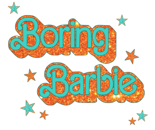 BORING BARBIE DECAL