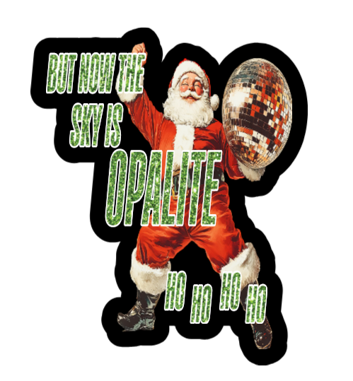 OPALITE CHRISTMAS STICKER
