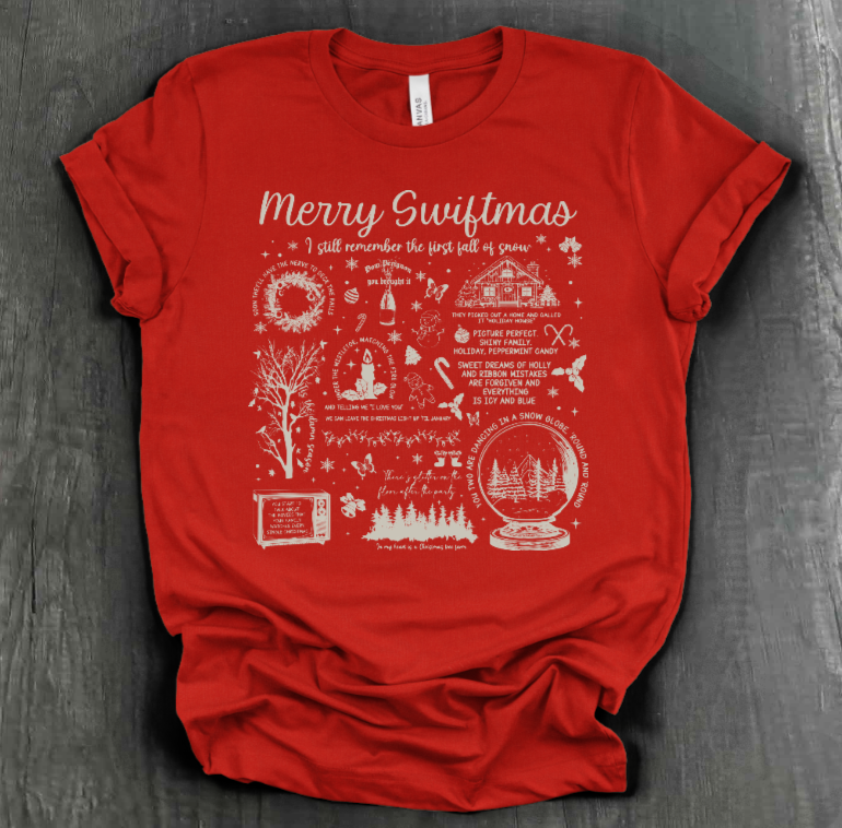 MERRY SWIFTMAS COLLAGE SHIRT