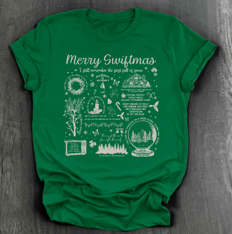 MERRY SWIFTMAS COLLAGE SHIRT