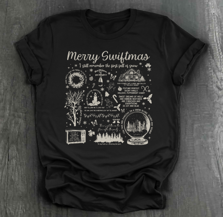 MERRY SWIFTMAS COLLAGE SHIRT