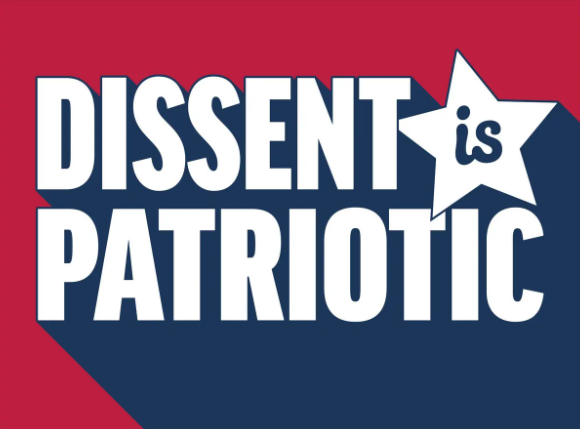 DISSENT IS PATRIOTIC DECAL